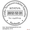 Kép 2/2 - Bélyegző Trodat 5415 fém dátumbélyegző O 45 mm, dát.: 4 mm