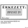 Kép 2/2 - Bélyegző Trodat 5440 fém dátumbélyegző + 6/53 párna 49 x 28 mm, dát.: 4 mm
