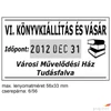 Kép 2/2 - Bélyegző Trodat 5460 fém dátumbélyegző+6/56 párna 56 x 33 mm, dát.: 4 mm