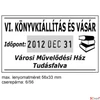 Kép 2/2 - Bélyegző Trodat 5460 fém dátumbélyegző+6/56 párna 56 x 33 mm, dát.: 4 mm