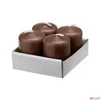 Kép 3/3 - Adventi gyertya matt barna Barna 4x4x6cm darabos! a termék ára 1db-ra értendő!