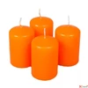 Kép 1/2 - Adventi gyertya matt intenzív Narancssárga 4x4x6cm darabos! a termék ára 1db-ra értendő!