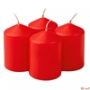 Kép 3/4 - Adventi gyertya matt piros intenzív Piros 4x4x6cm darabos! a termék ára 1db-ra értendő!