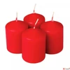 Kép 4/4 - Adventi gyertya matt piros intenzív Piros 4x4x6cm darabos! a termék ára 1db-ra értendő!