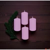 Kép 3/6 - Adventi gyertya matt lila Orgona lila 4x4x6cm darabos! a termék ára 1db-ra értendő!