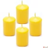 Kép 1/3 - Adventi gyertya matt c sárga Citrom 4x4x6cm darabos! a termék ára 1db-ra értendő!