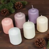 Kép 4/4 - Adventi gyertya matt pasztel Világos púder 4x4x6cm darabos! a termék ára 1db-ra értendő!