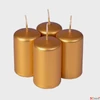 Kép 1/4 - Adventi gyertya metál arany intenzív Arany 4x4x6cm darabos! a termék ára 1db-ra értendő!