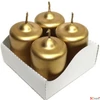 Kép 3/4 - Adventi gyertya metál arany intenzív Arany 4x4x6cm darabos! a termék ára 1db-ra értendő!