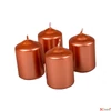 Kép 1/3 - Adventi gyertya metál intenzív Bronz 4x4x6cm darabos! a termék ára 1db-ra értendő!