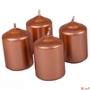 Kép 1/2 - Adventi gyertya metál Metál Rosegold 4x4x6cm darabos! Adventi gyertya
