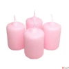 Kép 1/2 - Adventi gyertya metál rózsaszí pasztel Rózsaszín 4x4x6cm darabos! a termék ára 1db-ra értendő!
