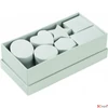 Kép 1/2 - Ajándékdoboz szett 15db-os 24x12x8cm fehér 