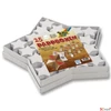 Kép 1/2 - Ajándékdoboz szett adventi naptár csillag 25db-os 37x37x4,5cm egyedi adventi naptár készítő szett