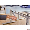 Kép 2/2 - Íróasztal Állítható magasságú 800x1200mm Világosszürke kézi 610-404 FH