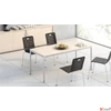 Kép 2/3 - Általános asztal fémlábbal 75x130cm MAYAH Freedom SV-38 juhar