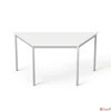 Kép 1/4 - Általános asztal fémlábbal trapéz alakú 75x150/75cm MAYAH Freedom SV-41 fehér