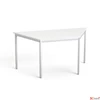 Kép 2/4 - Általános asztal fémlábbal trapéz alakú 75x150/75cm MAYAH Freedom SV-41 fehér