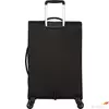 Kép 2/5 - American Tourister bőrönd 67/2 Summerfunk 67/24 bővíthető bőrönd 124890/1041 fekete, 4 kerekű, textil