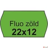 Kép 2/2 - Árazószalag 22x12 zöld FLUO zöld IS2212FZ