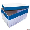 Kép 2/3 - Archiváló konténer Victoria 320x460x270mm kék/fehér karton 2db-os Iratrendezés Victoria 24780
