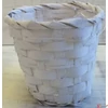 Kép 1/2 - Kaspó bambusz fehér 12x10cm