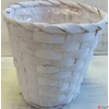 Kép 1/2 - Kaspó bambusz fehér 16x14cm