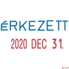 Kép 2/2 - Bélyegző Colop S160/L Dátum, Érkezett magyarul 