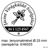 Kép 2/2 - Bélyegző Trodat 46025 +6/46025 párnával szövegbélyegző O 25 mm