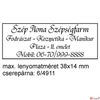 Kép 2/2 - Bélyegző Trodat 4911 +6/4911 párna önfestékező bélyegző 38 x 14 mm