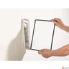 Kép 3/6 - Bemutatótábla tartó fali 10db bemutatótáblával DURABLE SHERPA WALL piros