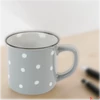 Kép 3/3 - Bögre kerámia pöttyös, kék 9x8,5cm