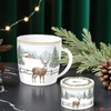 Kép 2/2 - Bögre porcelán 350ml fémdobozban, White Forest
