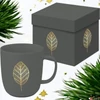 Kép 1/3 - Bögre porcelán 3,5dl dobozban,Pure Gold Leaves
