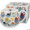 Kép 1/3 - Bögre porcelán 430ml Teacup Cats dobozban