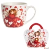 Kép 2/3 - Bögre porcelán 460ml Angel díszcsomagolásban