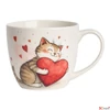 Kép 1/3 - Bögre porcelán 460ml Cat with Toy díszcsomagolásban