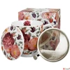 Kép 1/2 - Bögre porcelán 510ml Virág-Rózsa szűrős