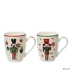 Kép 1/2 - Bögre porcelán karácsony 24' diótörő mintás, 2 féle kézzel festett 55cmx8.2cmx10.5cm sdkae