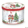 Kép 2/2 - Bögre porcelán karácsony 3,5dl fémdobozban Joyful Santa dobozban