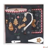 Kép 2/3 - Bögre Porcelán karácsonyi 3,5dl Gingerbread kanállal,poháralátétte dobozban