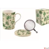 Kép 1/3 - Bögre porcelán szűrővel 3,5dl tetővel Oasis dobozban