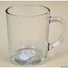 Kép 1/3 - Bögre üveg 240ml 8x8cm egyenes áttetsző falú teásbögre, üvegpohár, capuccinos bögre