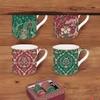Kép 2/2 - Bögreszett porcelán 3dl Atmosphere, Eclectic Chic 4db-os dobozban