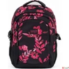 Kép 2/8 - Budmil ovális hátizsák 25' Fekete-Pink Mintás,33x46x21cm 10110149/S89