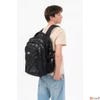 Kép 7/8 - Budmil ovális hátizsák 25' Fekete Mintás,33x46x21cm 10110149/S91