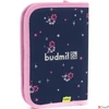 Kép 2/4 - Budmil tolltartó klapnis 25' S.Kék-Pink Mintás,14x21,5x4cm 10120086/S9