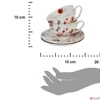 Kép 7/8 - Csésze csészealjjal porcelán REBECCA 2db/szett Díszdobozban