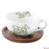 Kép 1/2 - Csésze teás Porcelán 2,5dl akácfa aljjal Natura kézzel festett