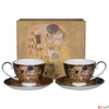 Kép 2/9 - Csésze+alj Porcelán 250ml, 2 személyes, dobozban Klimt: The Kiss